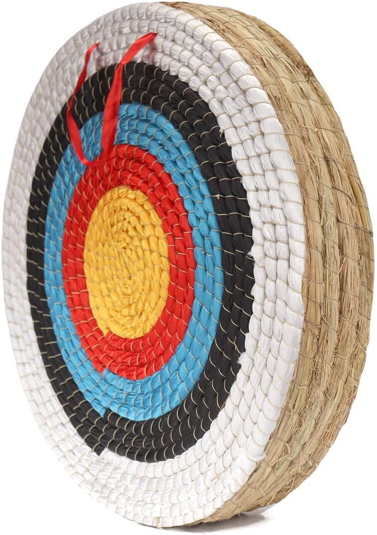 AUVIM Archery Target - Backyard Straw Archery Target for Recurve Compound or Longbow - 20 Inch Traditional Bow Arrow Target for Kids Youth Adult Archery Hunting Practice - Image 1